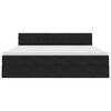 vidaXL Cama con almacenamiento y LED Negro 200 x 200 cm Terciopelo