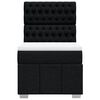 vidaXL Cama box spring con colch&oacute;n tela negro 80x200 cm