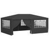 vidaXL Carpa profesional para fiestas con paredes gris 90 g/m&sup2; 4x6 m