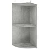 vidaXL Estante de esquina 2 niveles 41,5 x 41,5 x 72 cm