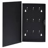 vidaXL Caja de llaves con tablero magn&eacute;tico negro 30x20x4 cm