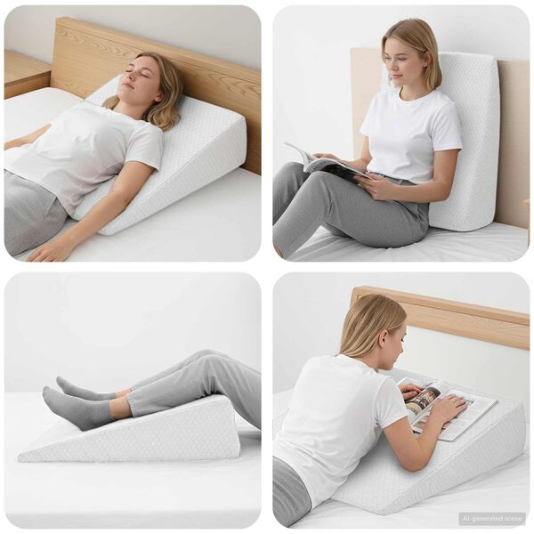 vidaXL Almohada en forma de cu&ntilde;a Liso
