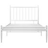 vidaXL Estructura de cama sin colch&oacute;n metal blanco 90x200 cm