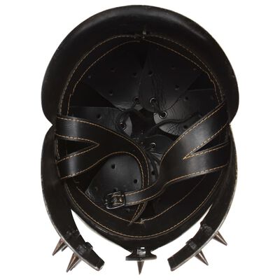 vidaXL Réplica de casco de guerrero griego rol en vivo acero latón