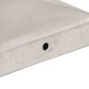vidaXL Tapas para postes de valla 6 uds metal galvanizado 71x71mm