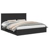 vidaXL Cama con almacenamiento Negro 200 x 200 cm Madera de ingenier&iacute;a