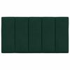 vidaXL Cabecero de cama acolchado Hanko terciopelo verde oscuro 90 cm
