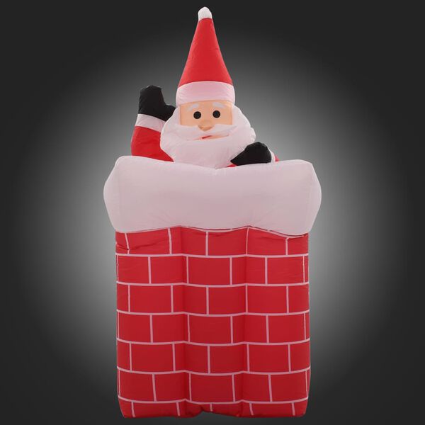 vidaXL Pap&aacute; Noel y chimenea inflables con movimiento y LED IP44 180cm