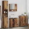 vidaXL Juego de muebles de ba&ntilde;o Montaje en la pared 4 pcs Madera Vieja