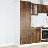 vidaXL Mueble de cocina Porto de madera contrachapada roble ahumado