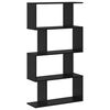 vidaXL Librer&iacute;a Roble Negro 70 x 24 x 129 cm Madera de ingenier&iacute;a