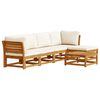 vidaXL Juego de muebles jard&iacute;n 6 pzas con cojines madera maciza acacia