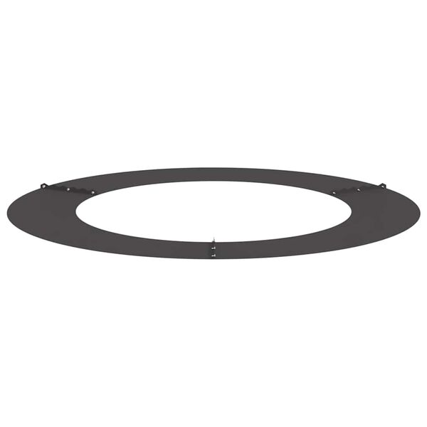 vidaXL adecuado para Anillos de &Aacute;rbol Plano 5 pcs Negro &Oslash;60 / 90 cm