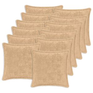 vidaXL Funda de almohada 12 uds. HOUTEN Crema 40 x 40 cm