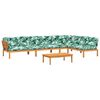 vidaXL Set de sof&aacute;s de palets de jard&iacute;n y cojines 5 pzas madera acacia