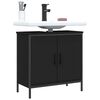 vidaXL Armario para lavabo de baño madera ingeniería negro 60x30x60 cm