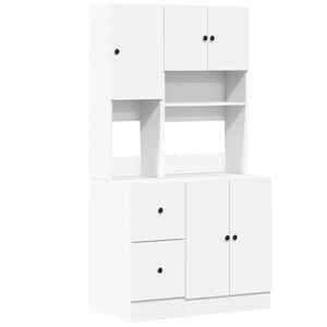 vidaXL Mueble de cocina madera de ingenier&iacute;a blanco 95x50x180 cm