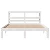 vidaXL Estructura de cama con cabecero madera pino blanco 120x190 cm