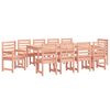 vidaXL Juego de comedor de jard&iacute;n 11 pzas madera maciza abeto Douglas