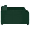 vidaXL Sof&aacute; cama sin colch&oacute;n terciopelo verde oscuro 90x200cm