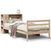 vidaXL Cama con estanter&iacute;a sin colch&oacute;n madera maciza de pino 75x190 cm