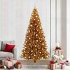 vidaXL &Aacute;rbol de Navidad con 300 LED con soporte Dorado 240 cm PET