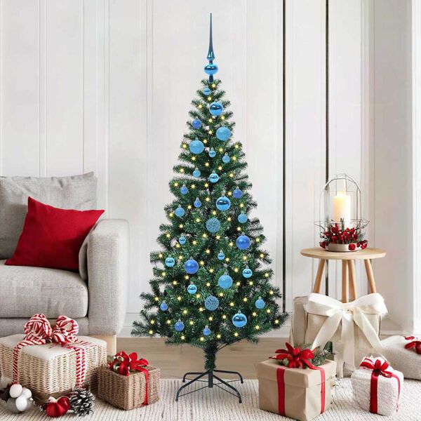 vidaXL &Aacute;rbol de Navidad Artificial Preiluminado Verde 150 cm
