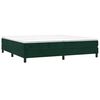 vidaXL Cama box spring con colch&oacute;n terciopelo verde oscuro 200x200 cm