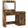 vidaXL Mesa de tocador 2 uds. Marr&oacute;n 40 x 41 x 75 cm