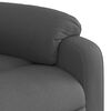 vidaXL Sill&oacute;n reclinable de tela gris oscuro