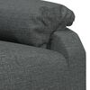 vidaXL Sillón elevable tela gris oscuro