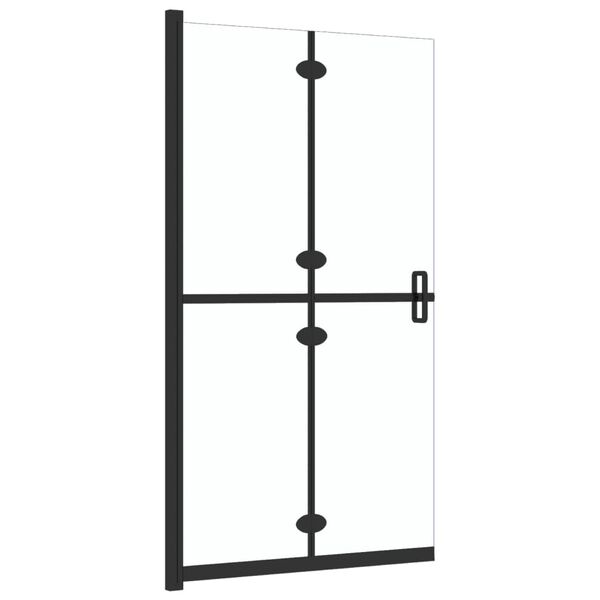 vidaXL Mampara de ducha plegable vidrio ESG transparente 80x190 cm