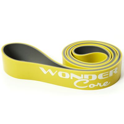 Wonder Core Banda de resistencia 4,4 cm amarillo y gris WOC048