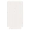 vidaXL Botellero de madera maciza de pino blanco 55,5x34x61 cm