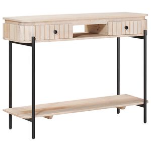 vidaXL Mesa auxiliar hecha a mano Blanco 100 x 30 x 76 cm