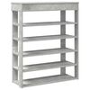 vidaXL Zapatero madera contrachapada gris hormig&oacute;n 80x30x98 cm