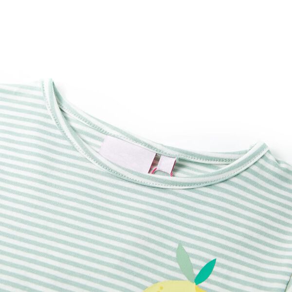 Camiseta infantil verde menta 104