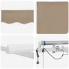 vidaXL Toldo Retr&aacute;ctil Beige 450 x 300 cm Poli&eacute;ster y metal