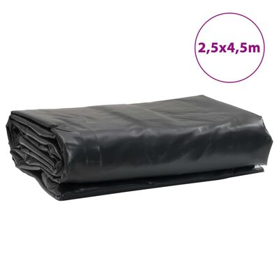 vidaXL Lona negra 2,5x4,5 m 650 g/m²