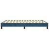vidaXL Estructura de cama con somier terciopelo azul oscuro 140x200cm