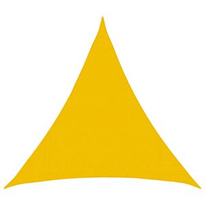 vidaXL Toldo Vela Amarillo 2 x 2 x 2 m HDPE