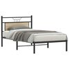 vidaXL Estructura de cama sin colch&oacute;n madera roble Sonoma 100x200 cm