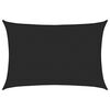 vidaXL Toldo de vela negro HDPE 160 g/m&sup2; 5x7 m