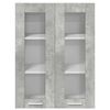vidaXL Mueble colgante con puerta Gris Concreto 60 x 31 x 80 cm