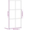 vidaXL Puerta corredera vidrio templado y aluminio blanca 102,5x205 cm
