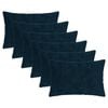vidaXL Funda de almohada 6 uds. HEERLEN Azul marino 50 x 80 cm