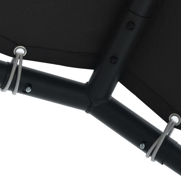 vidaXL Cenador carpa de acero gris antracita 3x3 m