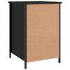 vidaXL Mesita de noche madera contrachapada negro 40x42x60 cm