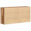 vidaXL Aparador 2 pcs Madera vieja 79 x 38 x 80 cm