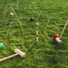 HI Set para jugar a croquet multicolor 125x25 cm
